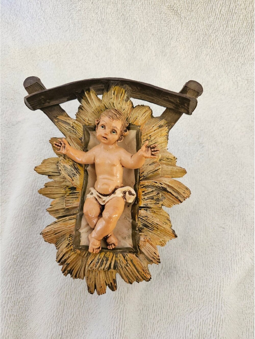 Vintage Fontanini Baby Jesus Manger Depose Italy Nativity Christ Child 5.5"